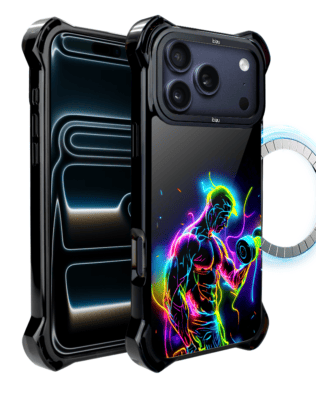Etui do iPhone 17 Pro Max IBIZU DropGuard Ultra z MagSafe, #ElectroMove, Jest moc