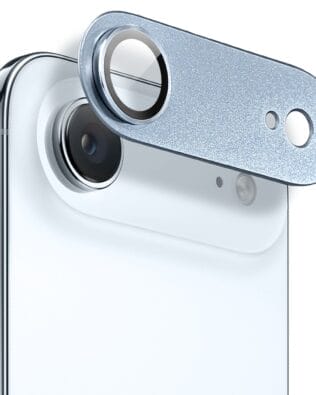 Metalowa osłona na cały aparat z wbudowanymi szkłami do iPhone Air, jasny niebieski