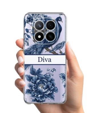 Etui do Xiaomi Redmi Note 14 Pro 4G przeźroczyste, silikonowe Flexi, Mystic, Diva Peacock