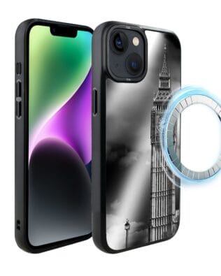 Etui do iPhone 14 Plus IBIZU DropGuard Matt z MagSafe, Noir City, Big Ben