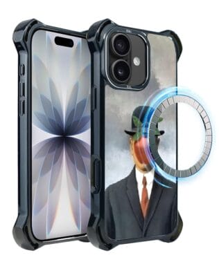 Etui do iPhone 17 IBIZU DropGuard Ultra z MagSafe, Rene Magritte, syn człowieczy
