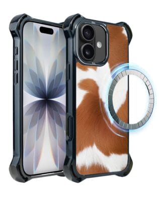 Etui do iPhone 17 IBIZU DropGuard Ultra z MagSafe, Zew Natury, Alpejska krowa