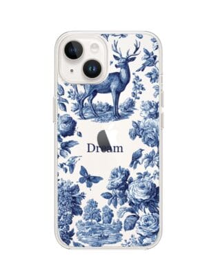 Etui do iPhone 14 Plus przeźroczyste, silikonowe Flexi, Mystic, Dream Deer