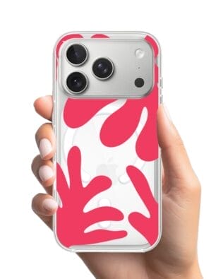 Etui do iPhone 17 Pro Max z MagSafe przeźroczyste, silikonowe Flexi, Summer Patterns, liście kwiatów