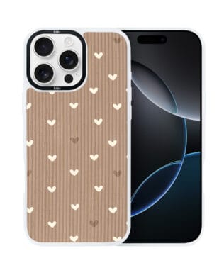 Etui do iPhone 16 Pro Max IBIZU DropGuard Matt z MagSafe, Boho, Pudrowe serca