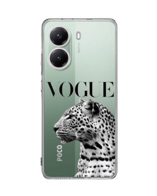 Etui do Xiaomi POCO X7 Pro przeźroczyste, silikonowe Flexi, Positive Vibes, Tygrys Vogue