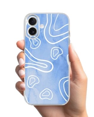 Etui do iPhone 17 przeźroczyste, silikonowe Flexi, Summer Patterns, morski wzór