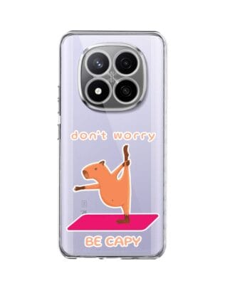 Etui do Xiaomi Redmi Note 14 Pro 4G przeźroczyste, silikonowe Flexi, kapibara