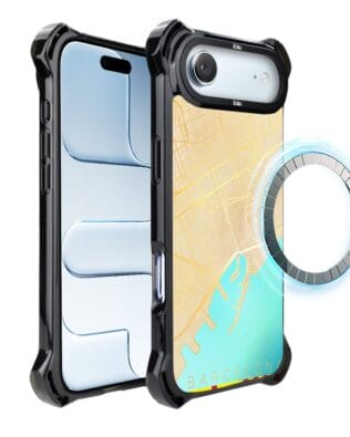 Etui do iPhone Air IBIZU DropGuard Ultra z MagSafe, mapy świata, Barcelona