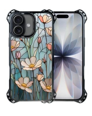 Etui do iPhone 17 IBIZU DropGuard Ultra z MagSafe, Barwy Szkła, Szept kwiatów polnych