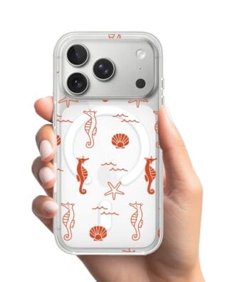 Etui do iPhone 17 Pro Max z MagSafe przeźroczyste, silikonowe Flexi, Summer Patterns, wakacyjne wzory