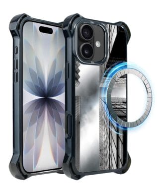 Etui do iPhone 17 IBIZU DropGuard Ultra z MagSafe, Noir City, Drapacze chmur