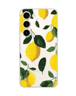 Etui do Samsung Galaxy S23 FE 5G przeźroczyste, silikonowe Flexi, Italian Summer, Cytrynowe