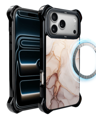 Etui do iPhone 17 Pro Max IBIZU DropGuard Ultra z MagSafe, Ethereal Essence, Różany alabaster