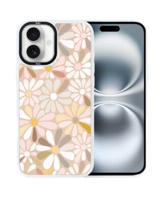 Etui do iPhone 16 Plus IBIZU DropGuard Matt z MagSafe, Boho, Kwiaty vintage