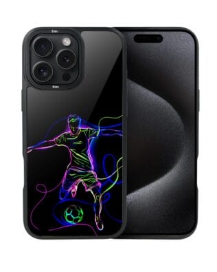 Etui do iPhone 15 Pro IBIZU DropGuard Matt z MagSafe, #ElectroMove, Moc footballu