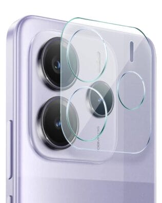 Osłona ze szkła hartowanego 9H na cały aparat, kamerę do Xiaomi Redmi Note 14 4G, przeźroczysta