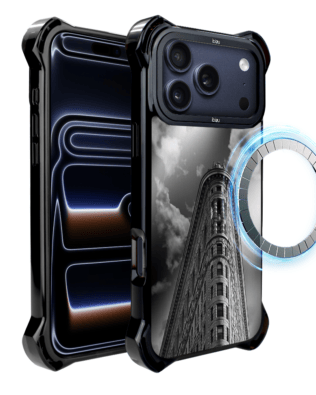 Etui do iPhone 17 Pro Max IBIZU DropGuard Ultra z MagSafe, Noir City, Flatiron