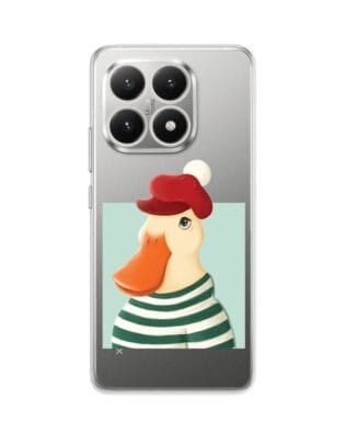 Etui do Xiaomi 15T przeźroczyste, silikonowe Flexi, kaczuszka