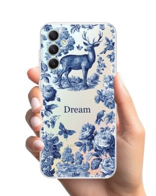 Etui do Samsung Galaxy A34 5G przeźroczyste, silikonowe Flexi, Mystic, Dream Deer