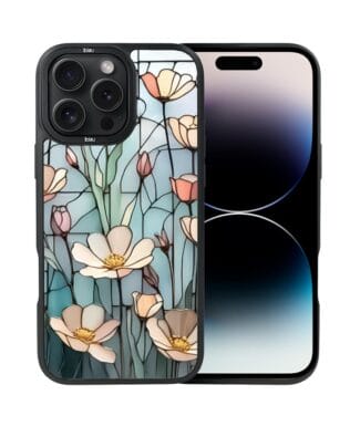 Etui do iPhone 14 Pro Max IBIZU DropGuard Matt z MagSafe, Barwy Szkła, Szept kwiatów polnych