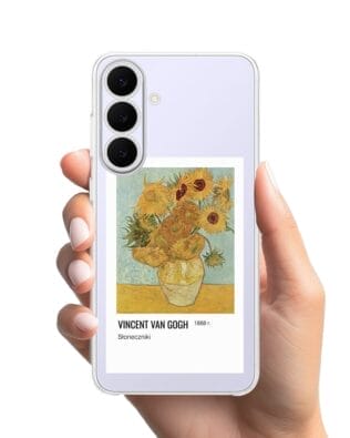 Etui do Samsung Galaxy S25 FE przeźroczyste, silikonowe Flexi, słoneczniki Van Gogh