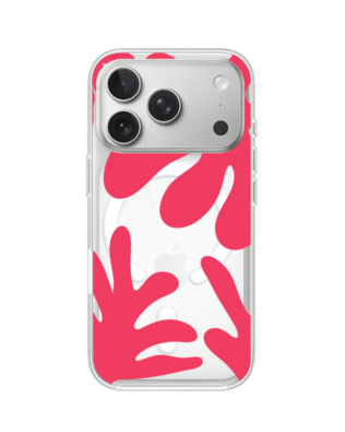 Etui do iPhone 17 Pro Max z MagSafe przeźroczyste, silikonowe Flexi, Summer Patterns, liście kwiatów