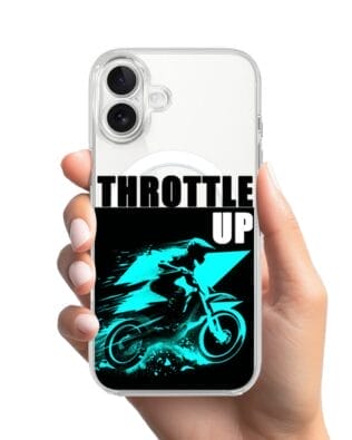 Etui do iPhone 17 z MagSafe przeźroczyste, silikonowe Flexi, Bikers, Cross na maxa