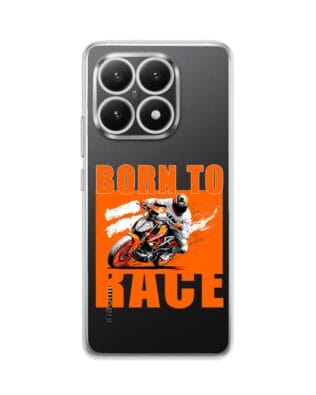 Etui do Xiaomi 15T przeźroczyste, silikonowe Flexi, Bikers, Ścigacz