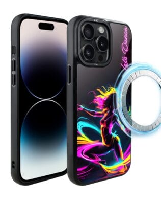 Etui do iPhone 14 Pro IBIZU DropGuard Matt z MagSafe, #ElectroMove, Taneczny rytm