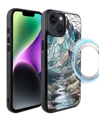 Etui do iPhone 14 Plus IBIZU DropGuard Matt z MagSafe, Barwy Szkła, Górski Potok