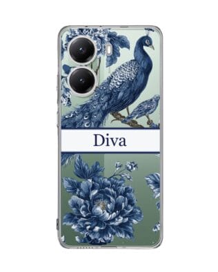 Etui do Xiaomi POCO X7 Pro przeźroczyste, silikonowe Flexi, Mystic, Diva Peacock