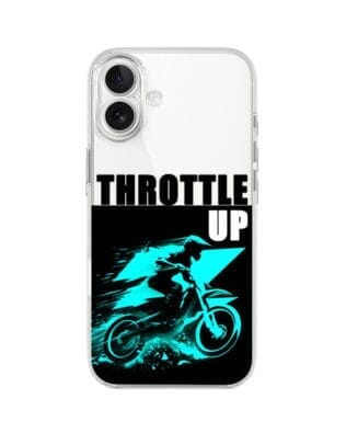 Etui do iPhone 17 przeźroczyste, silikonowe Flexi, Bikers, Cross na maxa