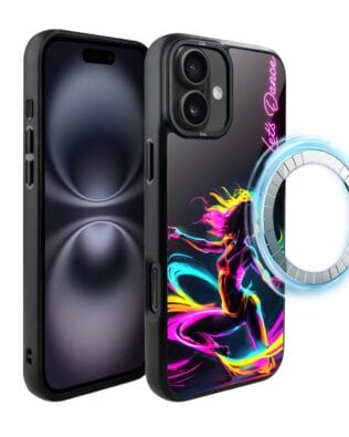 Etui do iPhone 16 Plus IBIZU DropGuard Matt z MagSafe, #ElectroMove, Taneczny rytm