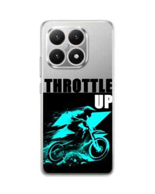 Etui do Xiaomi 15T przeźroczyste, silikonowe Flexi, Bikers, Cross na maxa