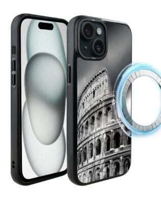 Etui do iPhone 15 Plus IBIZU DropGuard Matt z MagSafe, Noir City, Koloseum