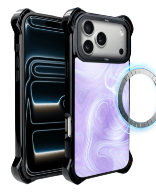 Etui do iPhone 17 Pro IBIZU DropGuard Ultra z MagSafe, Ethereal Essence, Lawendowy wir