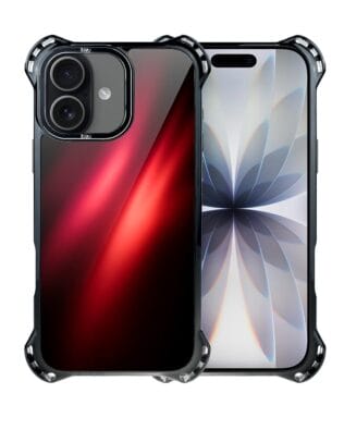 Etui do iPhone 17 IBIZU DropGuard Ultra z MagSafe, Twilight Dreams, Czerwona Nebula