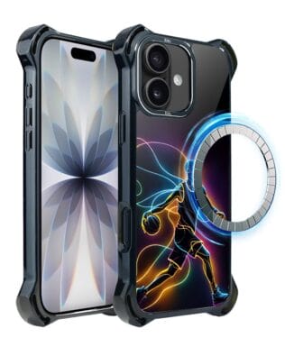 Etui do iPhone 17 IBIZU DropGuard Ultra z MagSafe, #ElectroMove, Duch koszykówki