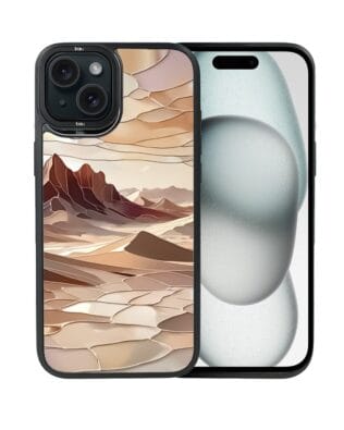 Etui do iPhone 15 IBIZU DropGuard Matt z MagSafe, Barwy Szkła, Pustynny spokój