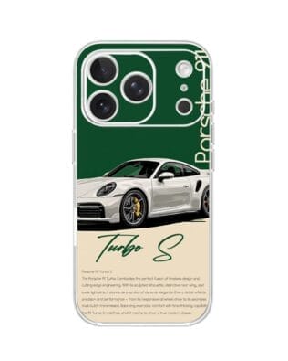 Etui do iPhone 17 Pro Max przeźroczyste, silikonowe Flexi, Szybkie Auta, Elegancja 911