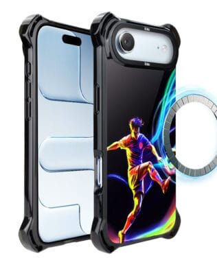 Etui do iPhone Air IBIZU DropGuard Ultra z MagSafe, #ElectroMove, W rytmie piłki nożnej