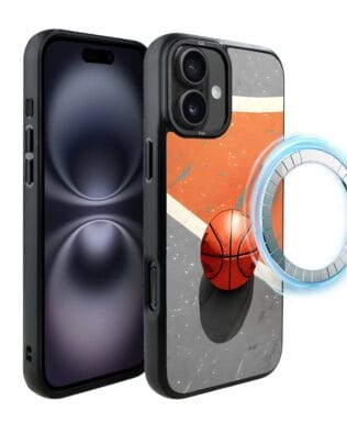 Etui do iPhone 16 Plus IBIZU DropGuard Matt z MagSafe, #Move, Koszykówka