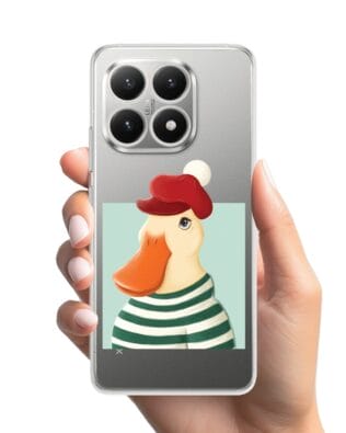 Etui do Xiaomi 15T przeźroczyste, silikonowe Flexi, kaczuszka