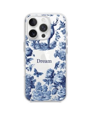 Etui do iPhone 14 Pro przeźroczyste, silikonowe Flexi, Mystic, Dream Deer