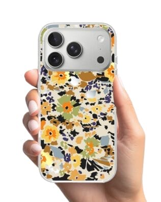 Etui do iPhone 17 Pro Max z MagSafe przeźroczyste, silikonowe Flexi, Summer Patterns, malowane kwiatki