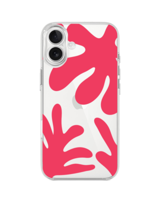 Etui do iPhone 17 przeźroczyste, silikonowe Flexi, Summer Patterns, liście kwiatów