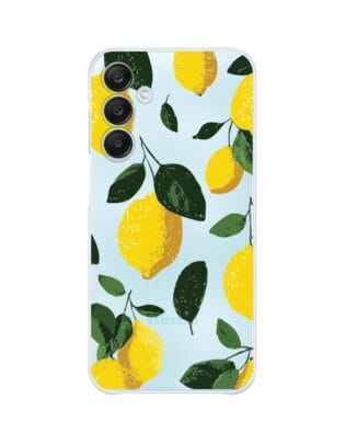 Etui do Samsung Galaxy M35 5G przeźroczyste, silikonowe Flexi, Italian Summer, Cytrynowe