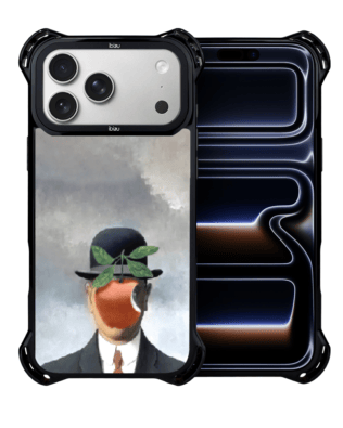 Etui do iPhone 17 Pro IBIZU DropGuard Ultra z MagSafe, Rene Magritte, syn człowieczy