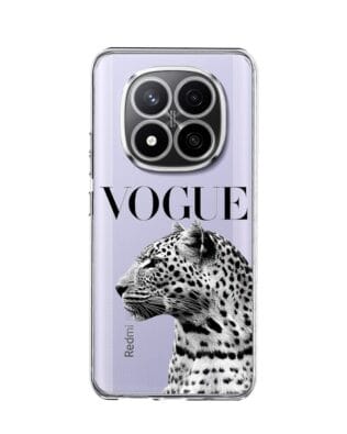 Etui do Xiaomi Redmi Note 14 Pro 4G przeźroczyste, silikonowe Flexi, Positive Vibes, Tygrys Vogue